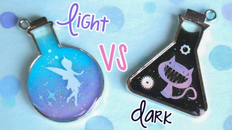 Light vs Dark UV Resin Charm