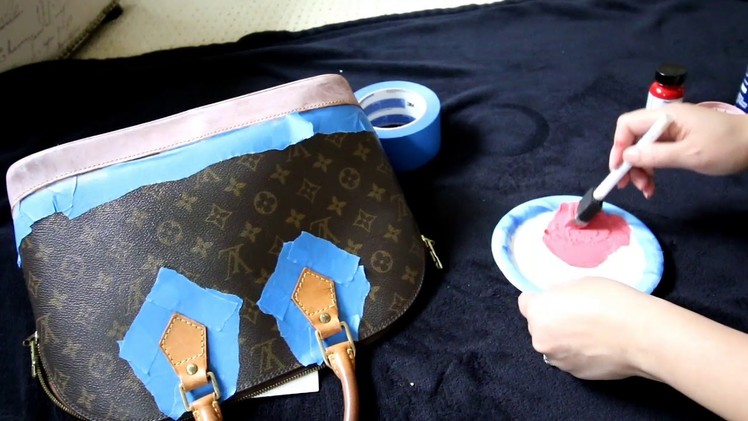 LV Alma Make Over - How I Paint Vachetta Leather