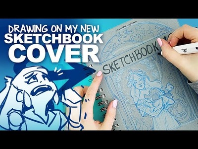 MISTAKES WERE MADE! | Blue-Toned Sketchbook Cover Art | Alphonse Mucha Inspired | Walkthrough