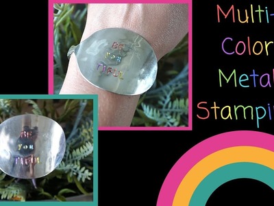 Multi Color Metal Stamping - Filling in Metal Stamping with Colorful Sharpies