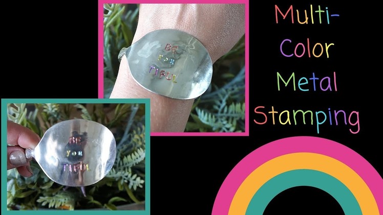 Multi Color Metal Stamping - Filling in Metal Stamping with Colorful Sharpies
