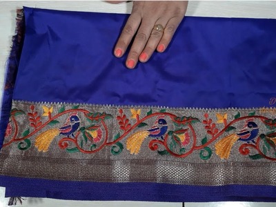 New paithani saree blouse  back neck pattern saree blouse design