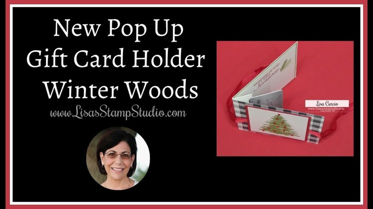 New Pop Up Gift Card Holder | Winter Woods