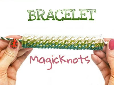 Olive Micro Macrame Bracelet DIY by Macrame Magic Knots