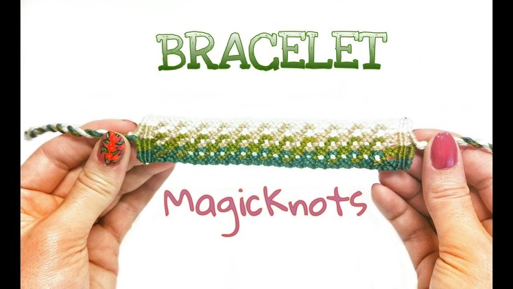 Olive Micro Macrame Bracelet DIY by Macrame Magic Knots