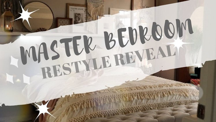 OUR MASTER BEDROOM BOHO CHIC RESTYLE & REVEAL | WHITE & COZY
