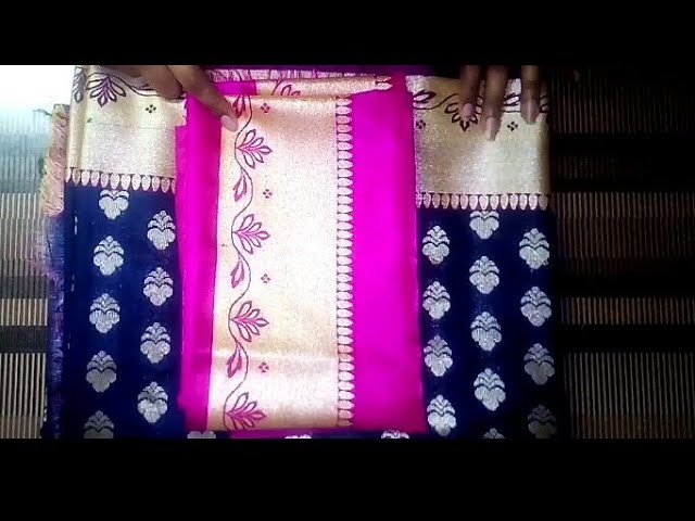 Paithani blouse back neck design cutting & stitching |easy patchwork blouse design