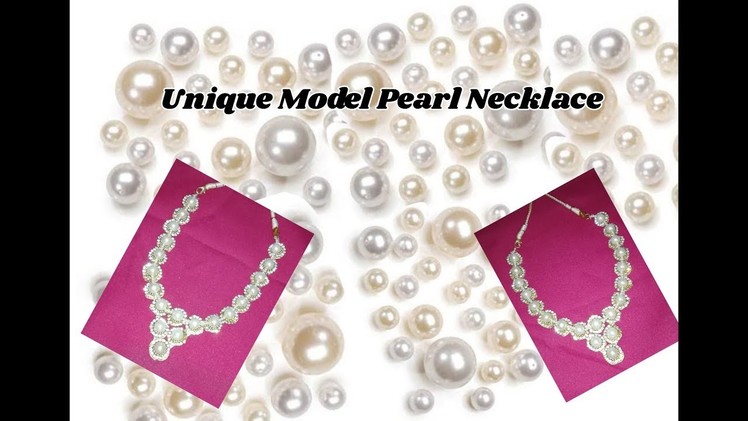 Pearl necklace making with different style | jewellery tutorials