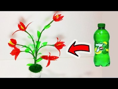 Plastic Bottle Flower Tree Easy making # Diy Plastic bottle craft Idea # Origami Plastic bottle tree