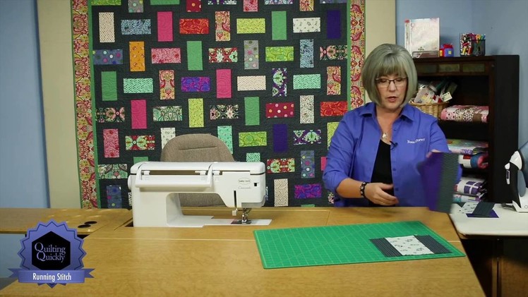 Quilting Quickly: Running Stitches - Bold Bed-Size Quilt Pattern