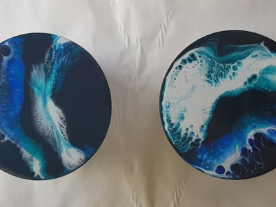 Resin on coasters.testing new resin. from start to finish for begginers