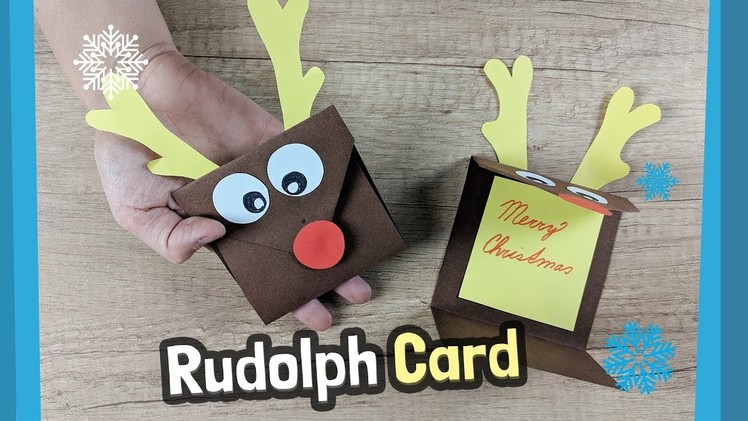 Rudolph Reindeer Christmas Card