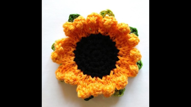 "Sunflower" headband pattern: crochet petal