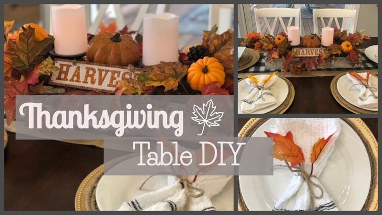 Thanksgiving Table DIY | Dollar Tree | Hobby Lobby