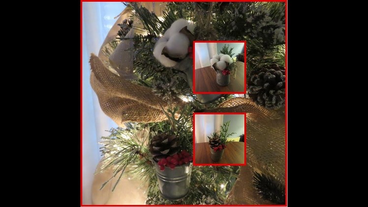 Tricia's Christmas: My Tree Part 2 Mini Metal Pail Ornaments