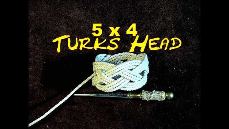 Turks Head 5 Bight 4 Lead - Tying a Turks Head Knot Using Your Fingers - Easy to Tie Turks Head
