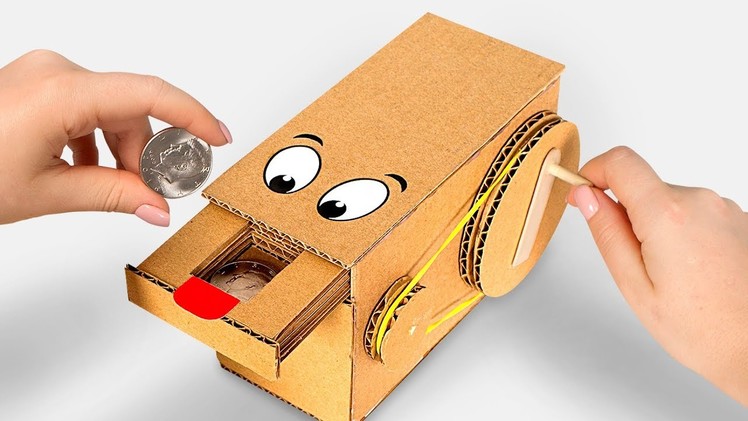 Wow! Amazing DIY Personal Coin Saving Bank from Cardboard