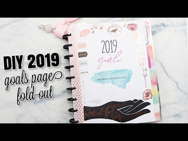 DIY 2019 GOALS PAGE FOLD-OUT By Category | At Home With Quita