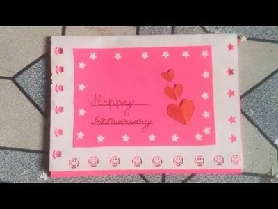 Diy anniversary card. how to make easy anniversary card for mother and father