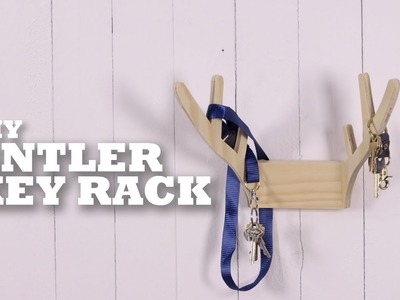 DIY Antler Key Rack
