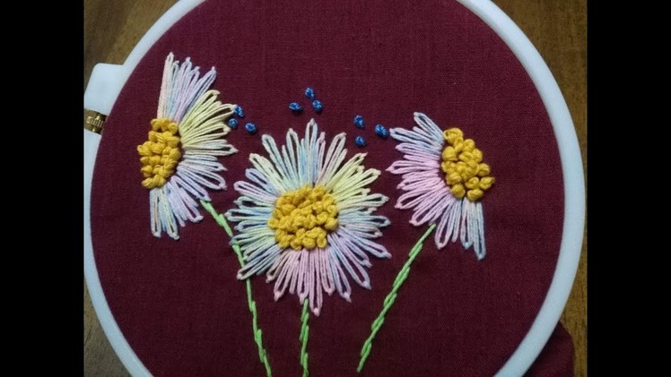 DIY Embroidery Elegant Sun Flower Stitch