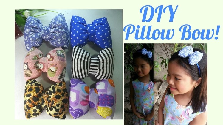 Fluffy bow|| Pillow Bow|| Hairclip Headband Ideas ||Tutorial #22