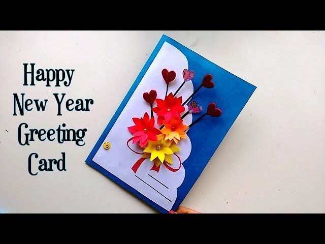 Happy New Year Greeting Card | Popup 3D Card | Handmade Card