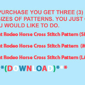 CRAFTS Rodeo Flag Paint Horse Cross Stitch Pattern***LOOK***Buyers Can Download Your Pattern As Soon As They Complete The Purchase