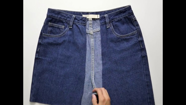 DIY: Convert. Reuse. Recycle Men's Old Jeans into Girl's Jacket. Diy Girl's denim jacket