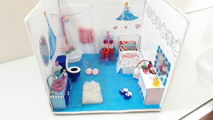 DIY Miniature Bedroom and Bathroom