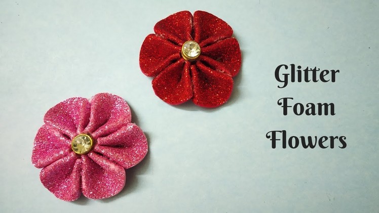 How to make Decorative Foam Flowers | Easy Flower Making | DIY