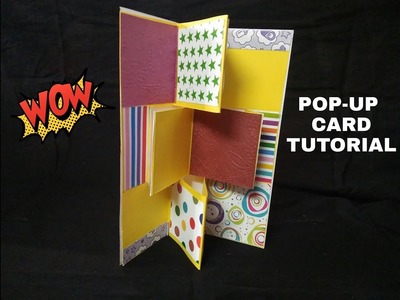 POP UP CARD TUTORIAL | SCRAPBOOK MAKING IDEAS | BIRTHDAY CARD