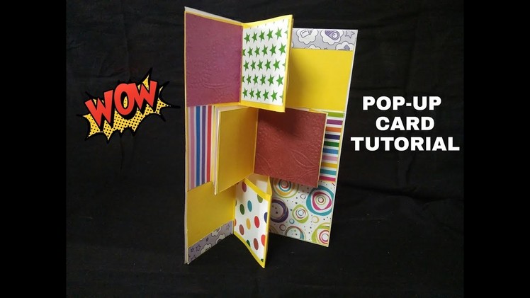 POP UP CARD TUTORIAL | SCRAPBOOK MAKING IDEAS | BIRTHDAY CARD