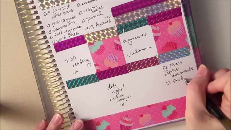 Recollections Rewind Plan with Me. Holo Tapes and Scrapbook Paper from Target