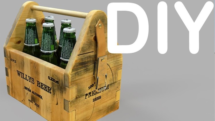 Scrap Wood Beer Case.Caddy | DIY | Woodwork