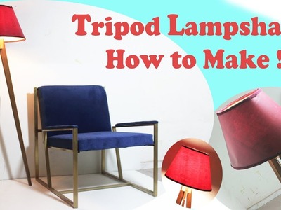 Tripod Lampshade (wooden)  ! How to make DIY