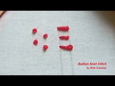 Bullion Knot Stitch | Hand Embroidery Basic Stitches for Beginners(Gujarati)