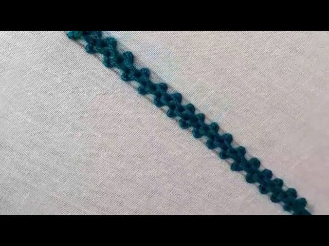 Easy Hand Embroidery. Braid stitch. Mom Embroidery