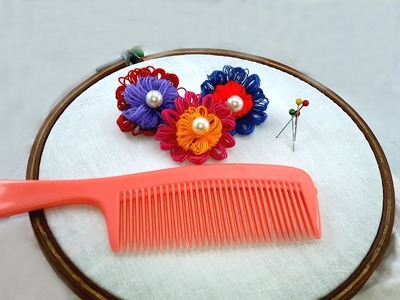 Hand Embroider amazing Tricks # 21 Embroider tricks with hair comb.