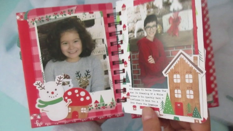Scrapbook Christmas Mini Album: Home for the Holidays
