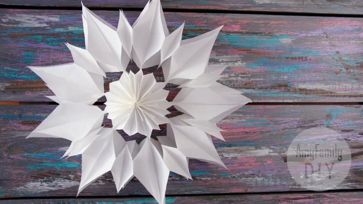 Snowflake 3d easy DIY tutorial *)