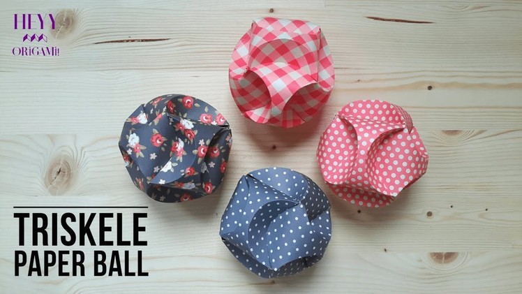 Triskele Paper Ball-How to make triskele paper globes