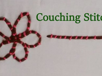 Couching Stitch -  Couching Stitch Embroidery - Hand Embroidery - Hand Work -Hand Embroidery Stitchs