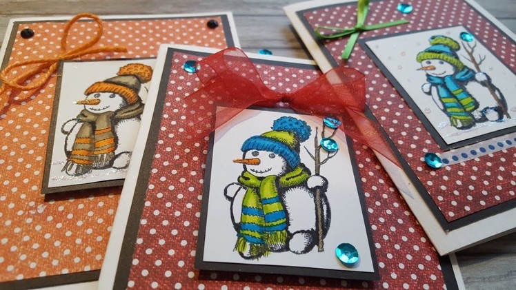 Easy Coloring & Creating a Winter Theme Card | Mindless Crafting