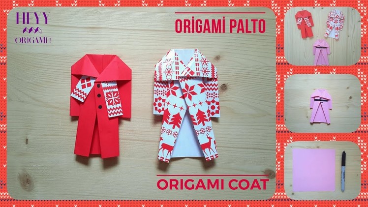 Easy Origami Coat- How to make easy and cute paper origami coat