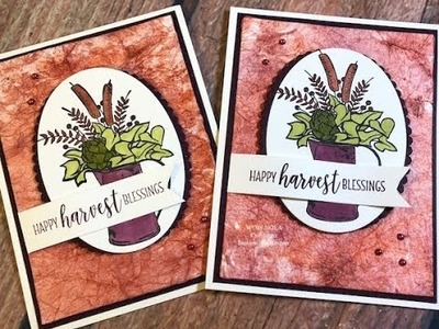 Fabulous Faux Linen Technique with Country Home Stampin' Up!