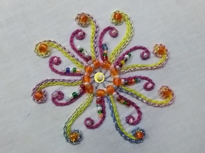 Hand embroidery and bead work