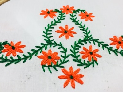Hand Embroidery: back neck embroidery design l neckline embroidery design