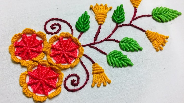 Hand Embroidery: borderline embroidery design l border embroidery l border design l