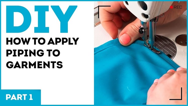 DIY: How to apply piping to garments. Bias binding tutorial.
